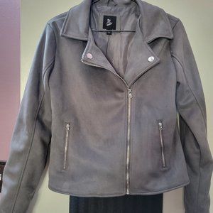 Children's grey faux suede jacket